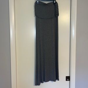 Gray maxi skirt